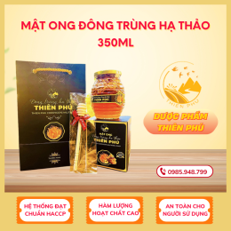 Mật ong đông trùng hạ thảo 350ml